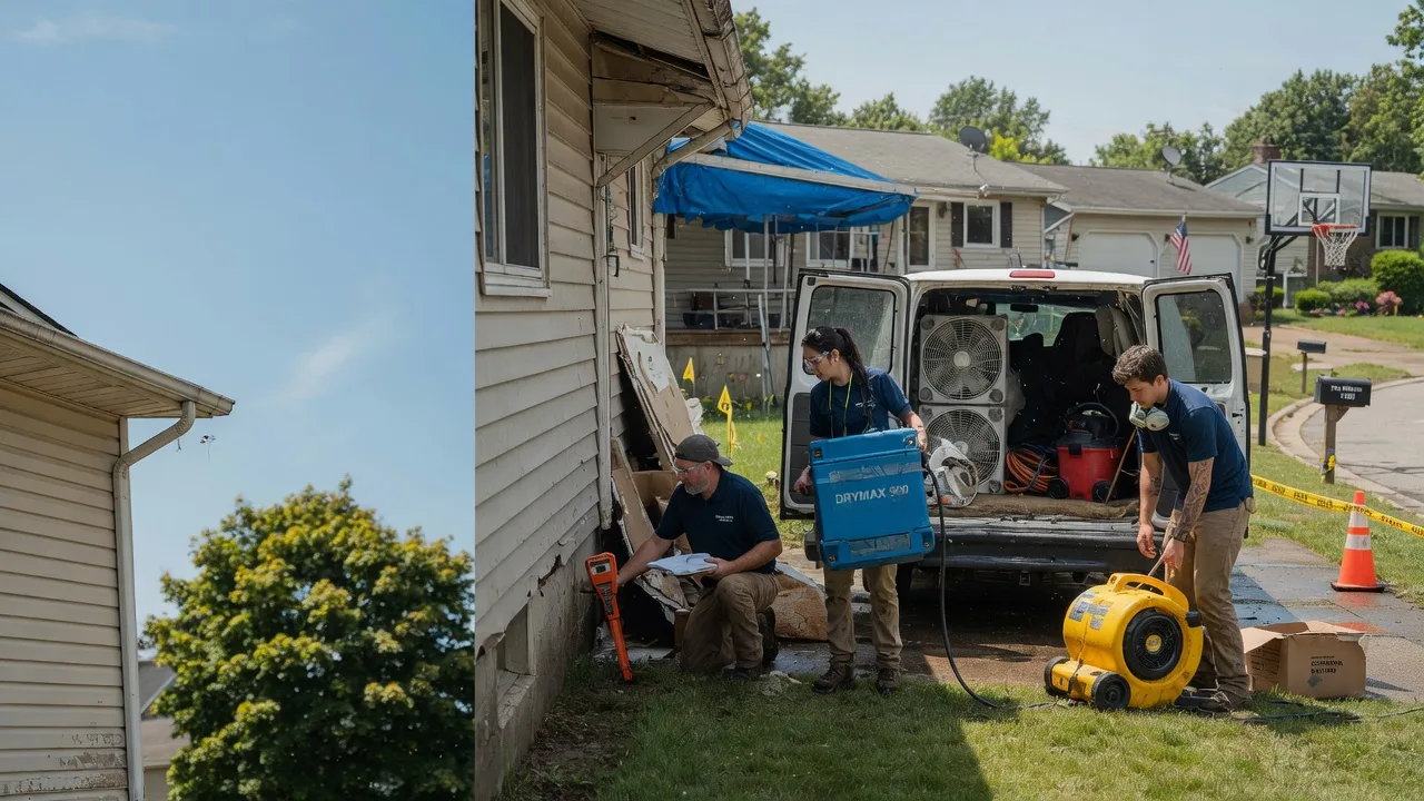 Ceiling Leak Cleanup in Northampton, PA near me